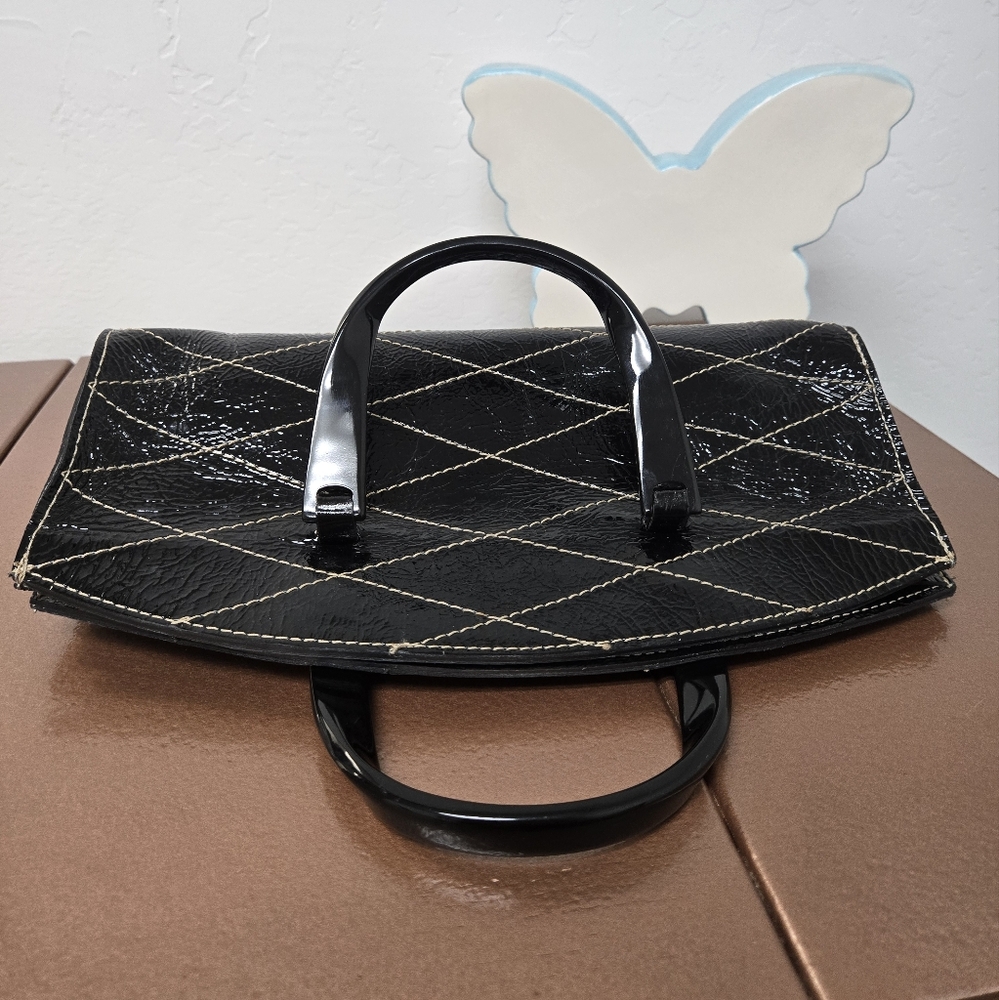 Vintage Made in the USA Black Vin Baker bag - Picture 3 of 9